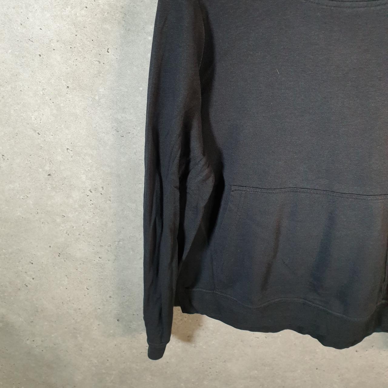 Vintage Nike Club Embroidered Hoodie Womens Medium Black Swoosh Y2K Pullover