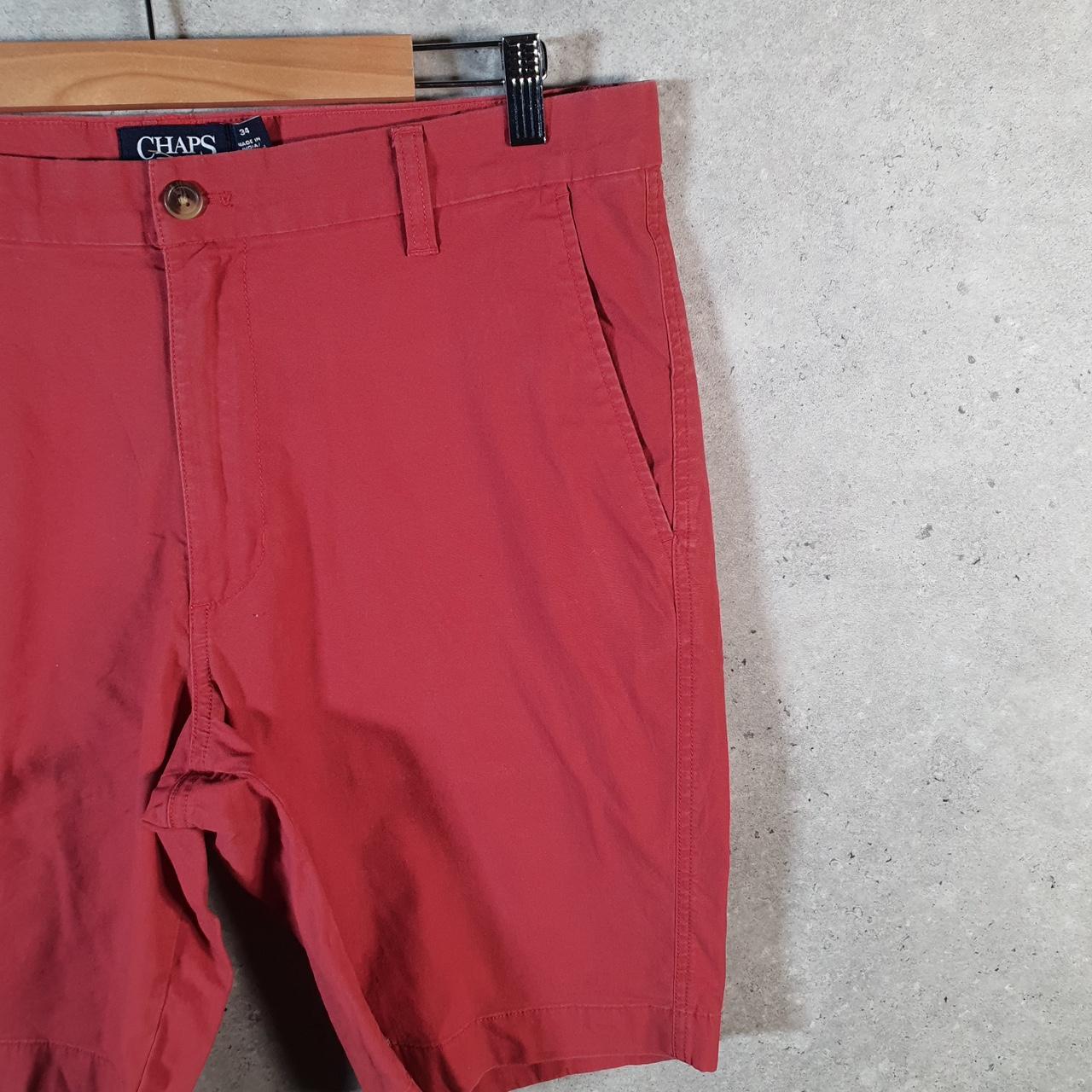 Vintage Chaps Ralph Lauren Polo Shorts Jorts Cargo Men’s W34 Red Baggy Cotton A4245