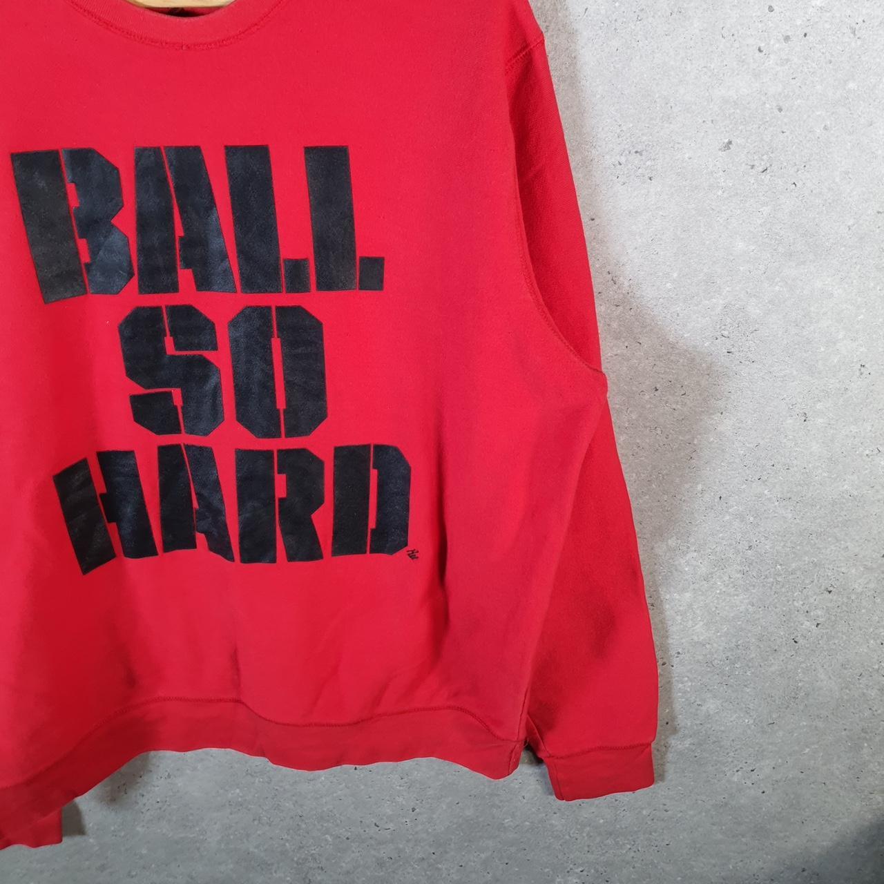 Vintage Rocawear Ball So Hard Sweatshirt Mens 2XL Red Pullover USA