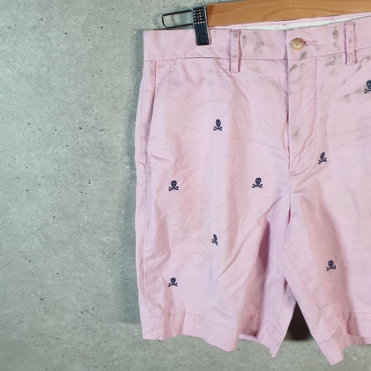 Vintage Ralph Lauren Polo Shorts Jorts Chino Cargo Men’s W30 Pink Skull Bones