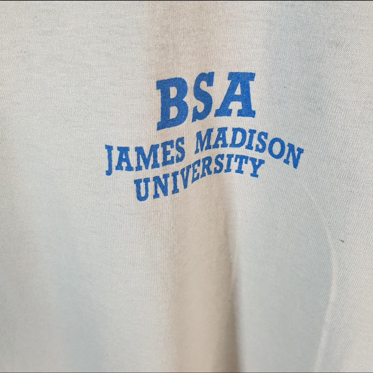 Vintage Screen Stars BSA James Madison Uni 90s USA Single Stitch T Shirt Men’s Medium Grey C8897