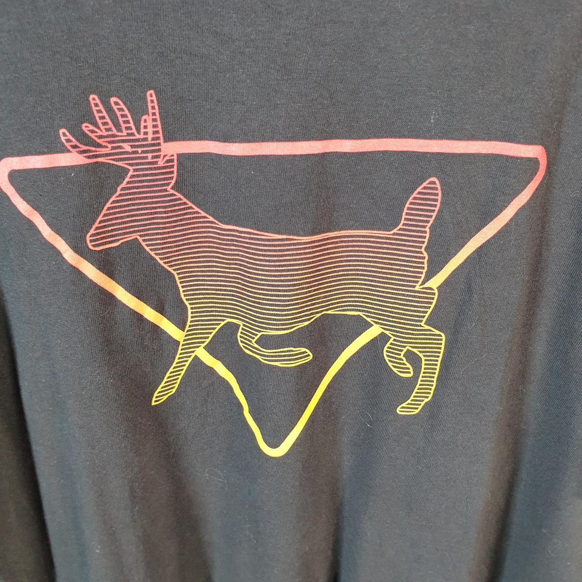 Vintage Columbia Deer T Shirt Shirt Men’s XL Black Logo Athletic C9609