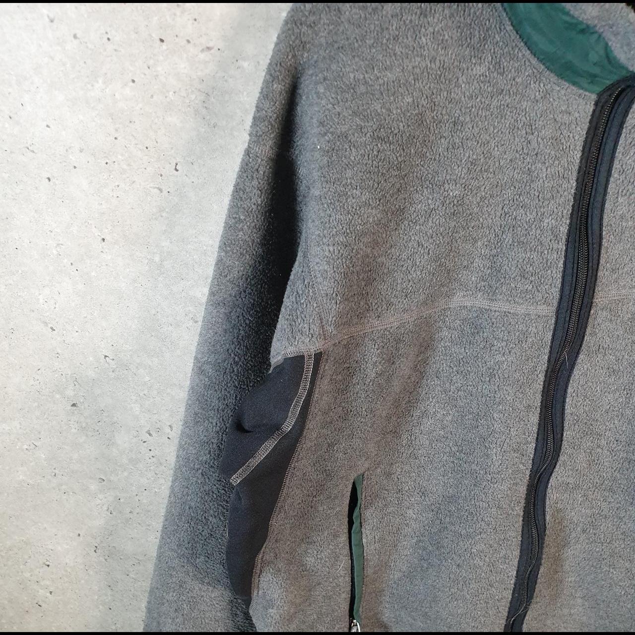 Vintage Patagonia Lightweight 90s USA Fleece Full Zip Sweatshirt Mens XL Grey