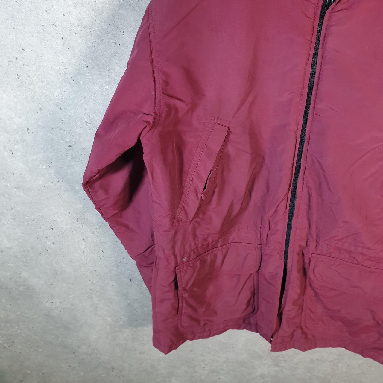 Vintage L.L. Bean Outdoors Jacket Mens Small Pink Hooded Waterproof