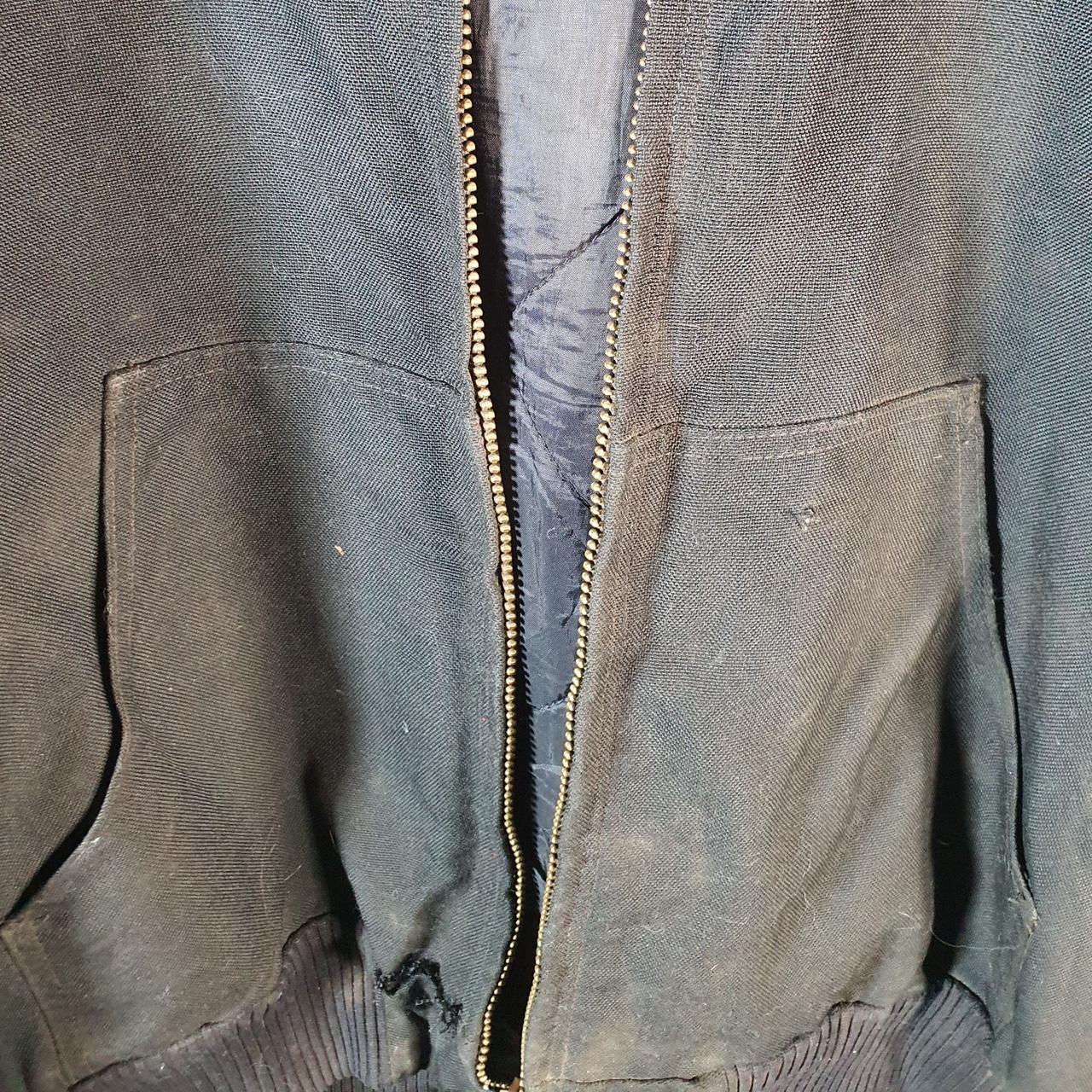 Vintage Carhartt 90s Active Hooded Jacket Men’s Large Black Workwear J133 BLK Canvas USA Big Fish Vintage