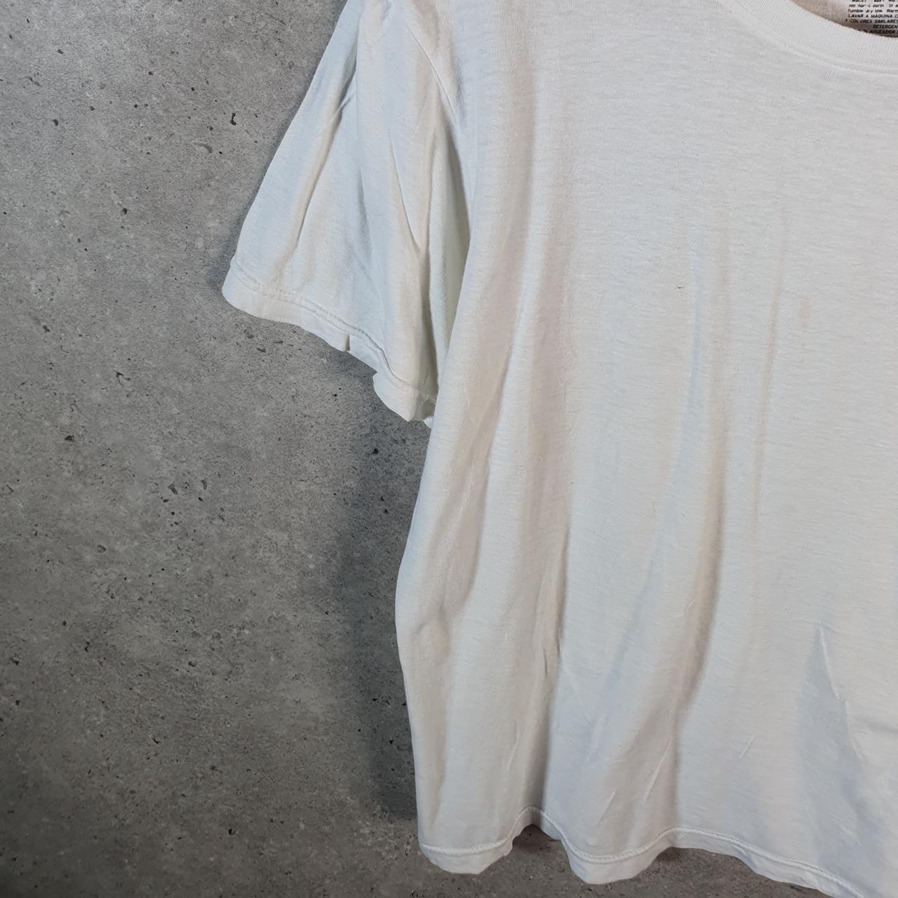 Vintage Levis Spellout T Shirt Shirt Men’s Medium White Logo Athletic Casual