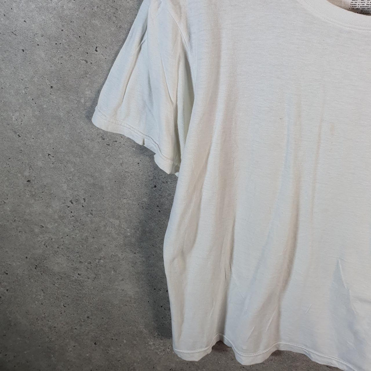 Vintage Levis Spellout T Shirt Shirt Men’s Medium White Logo Athletic Casual
