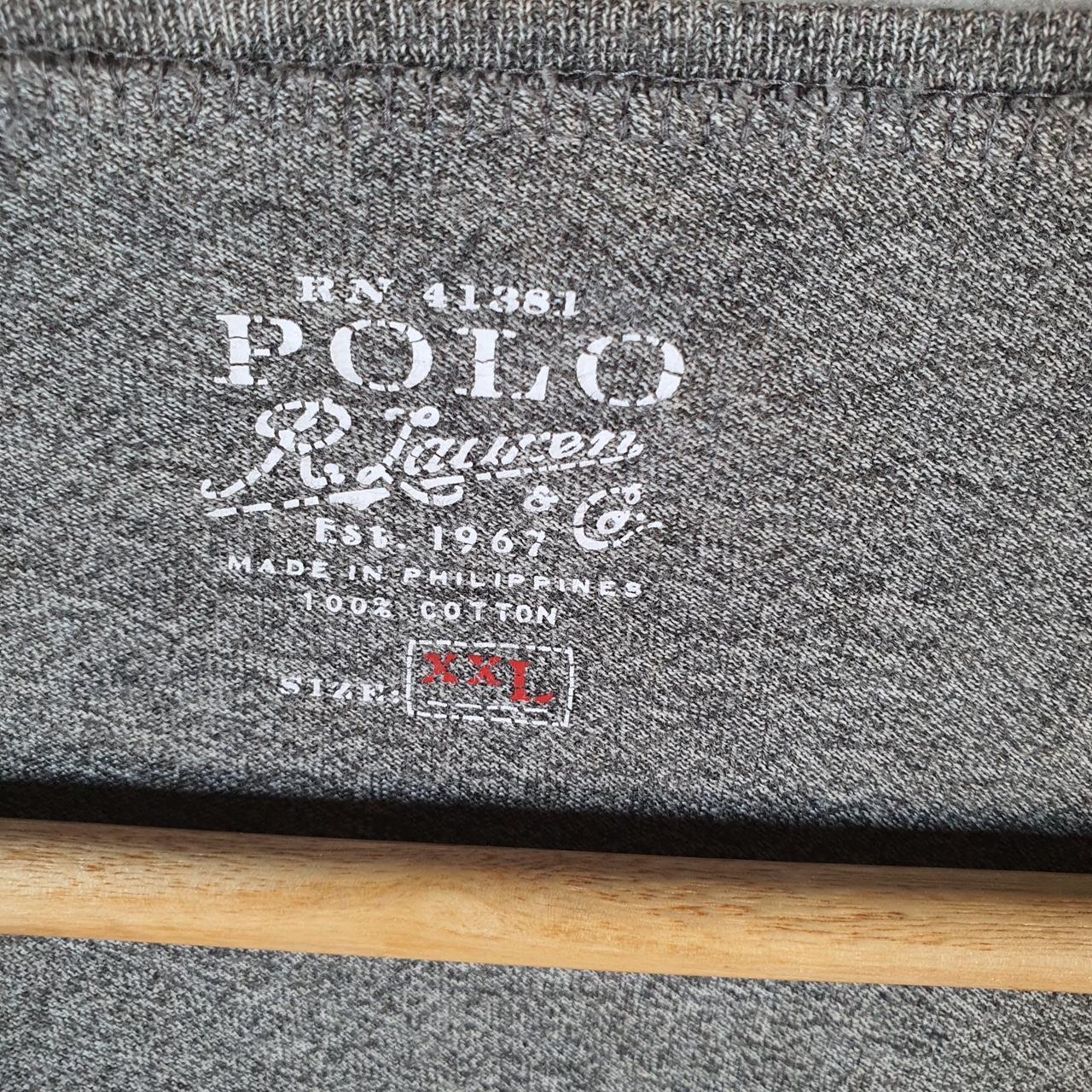 Vintage Ralph Lauren Polo T Shirt Womens 2XL Grey  Classic Fit Pony