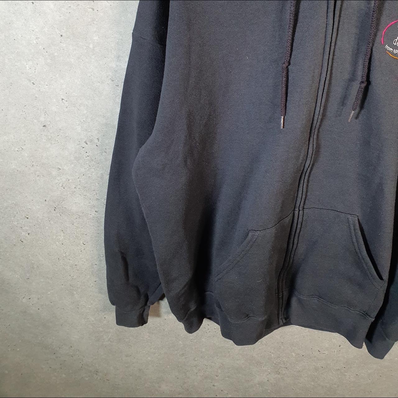 Vintage Lee Heavyweight Hoodie Men’s XL Grey Wbez Chicago Full Zip