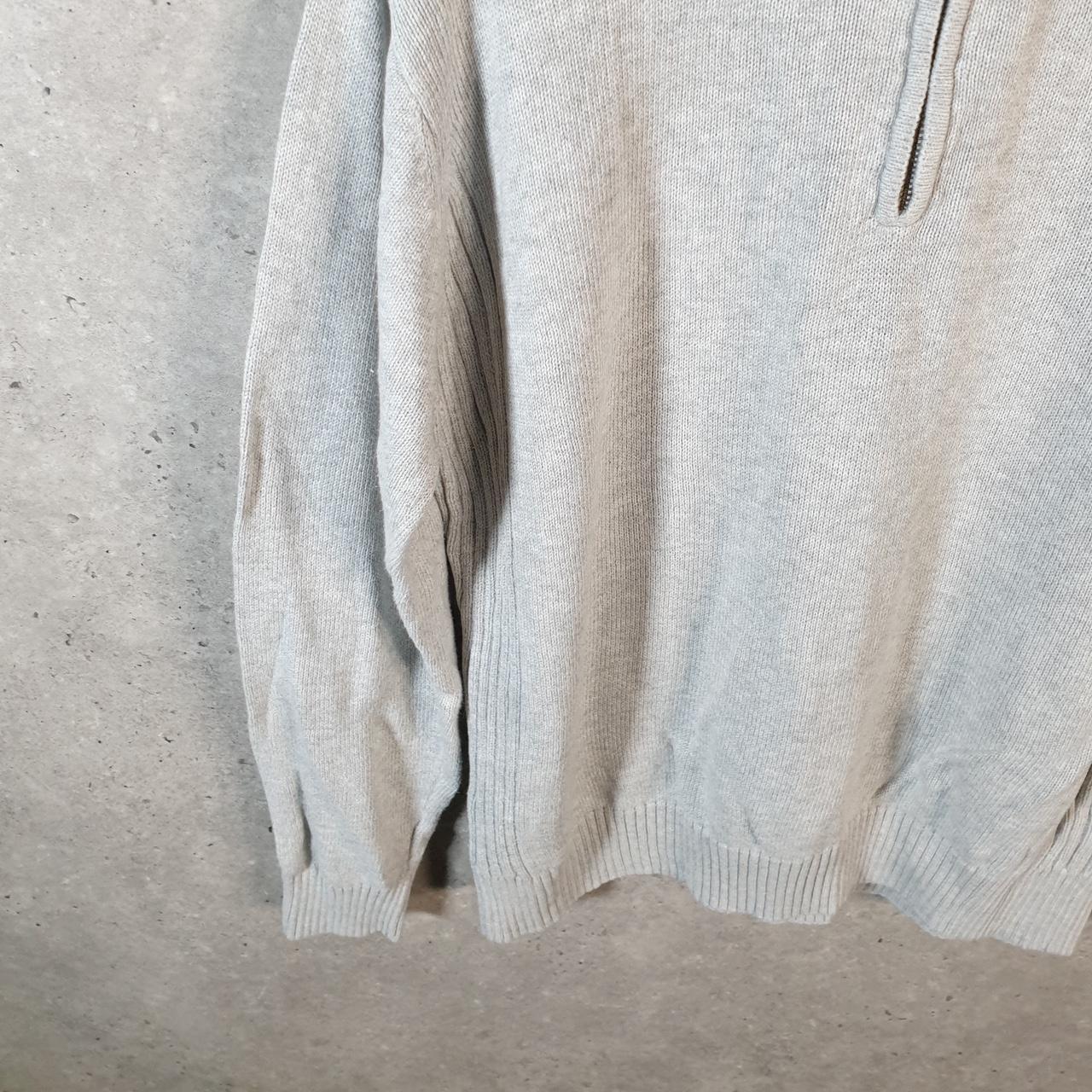 Vintage Lacoste Sweatshirt Men’s Large Grey 1/4 Zip Pullover Logo Y2K Jumper Logo Casual