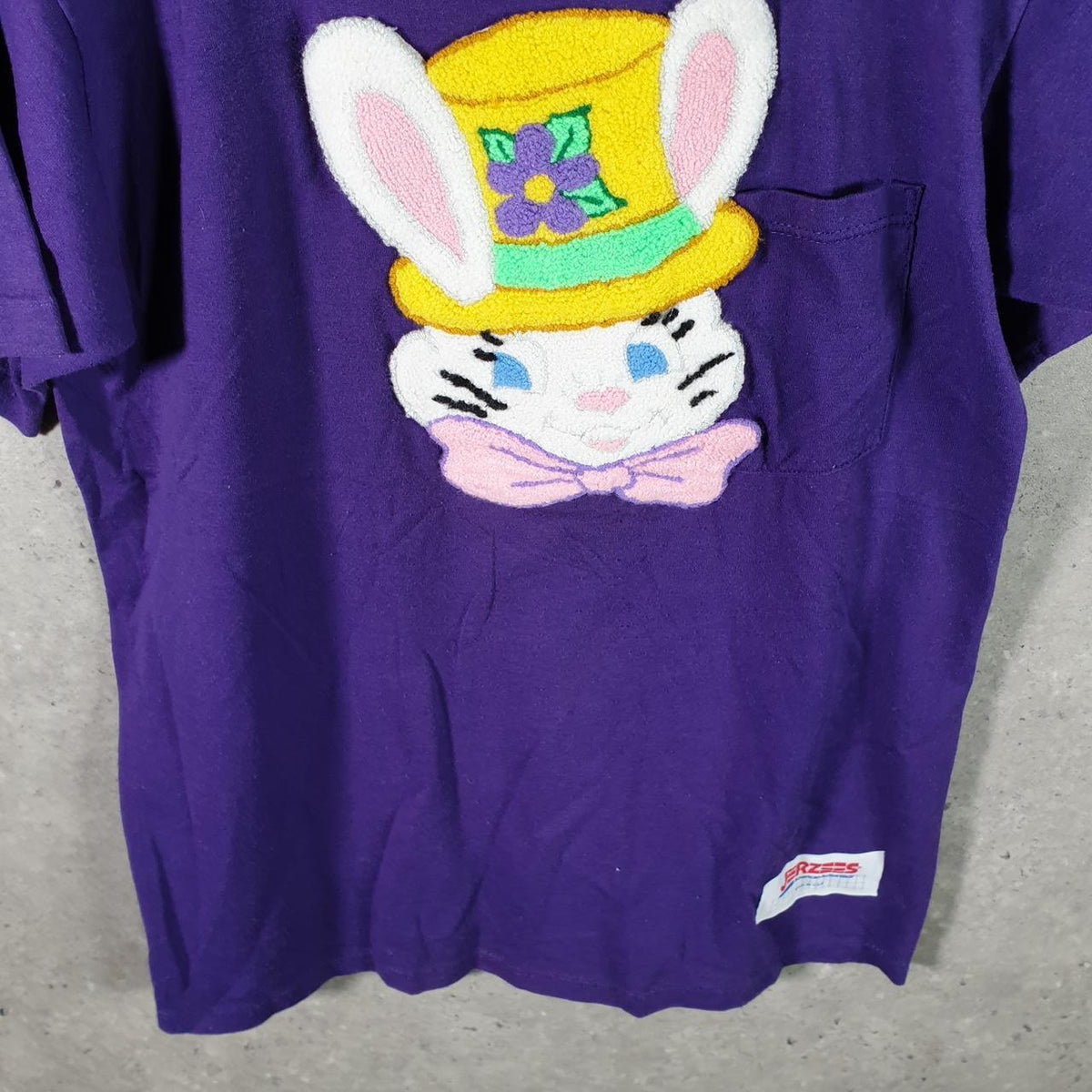Vintage Jerzees USA 90s Bunny Single Stitch T Shirt Men’s Medium Purple Big Fish Vintage