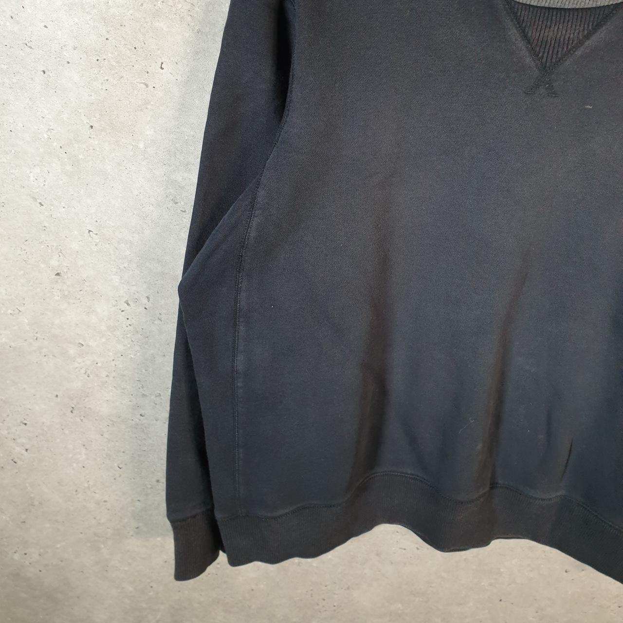Vintage Nike Club Embroidered Sweatshirt Men’s Large Black Swoosh Y2K Pullover Logo
