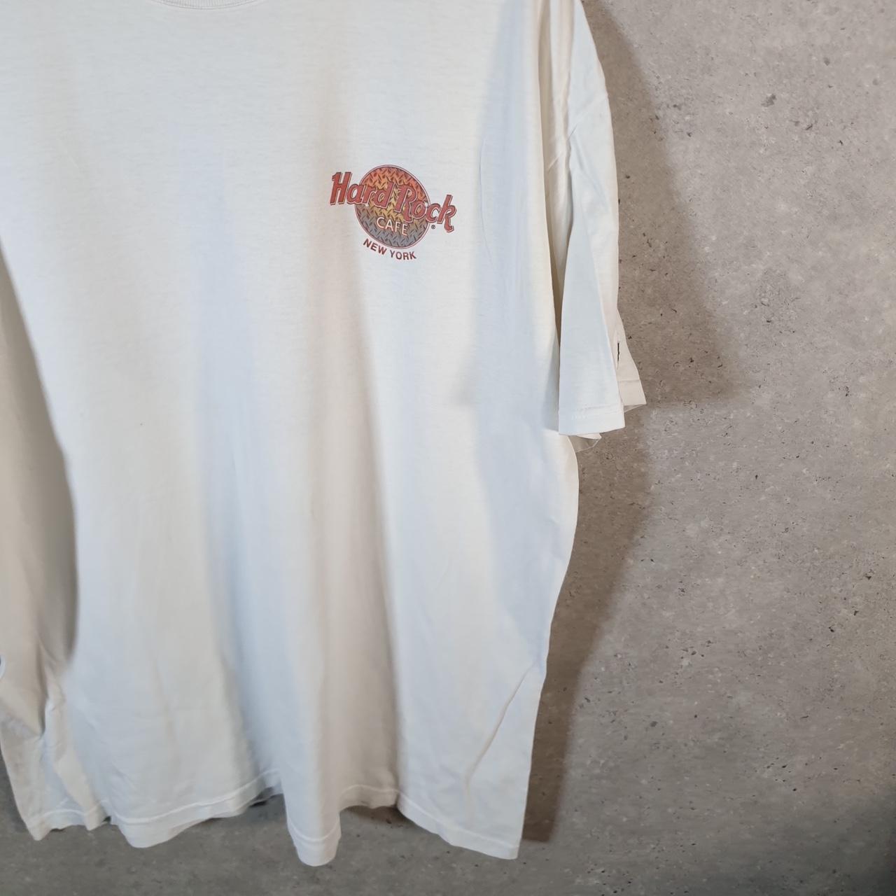 Vintage Hard Rock Cafe New York 90s USA Spellout T Shirt Men’s XL White