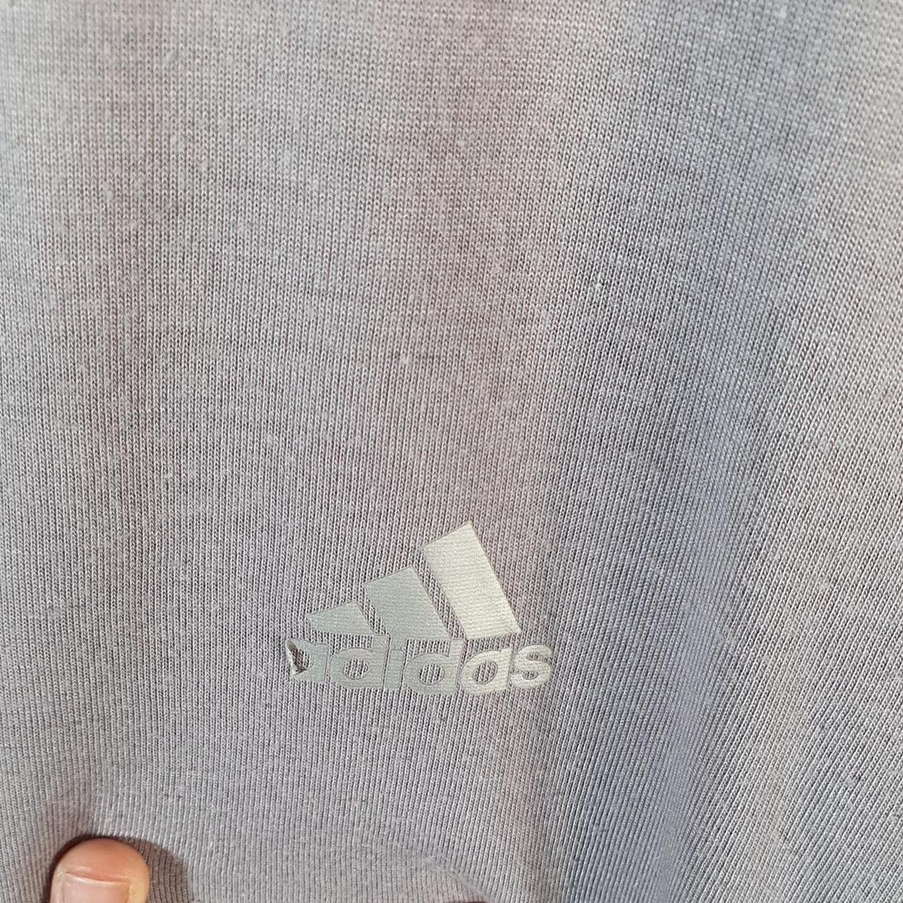 Vintage Adidas Climalite T Shirt Shirt Men’s Large Grey Three Stripes Logo Athletic