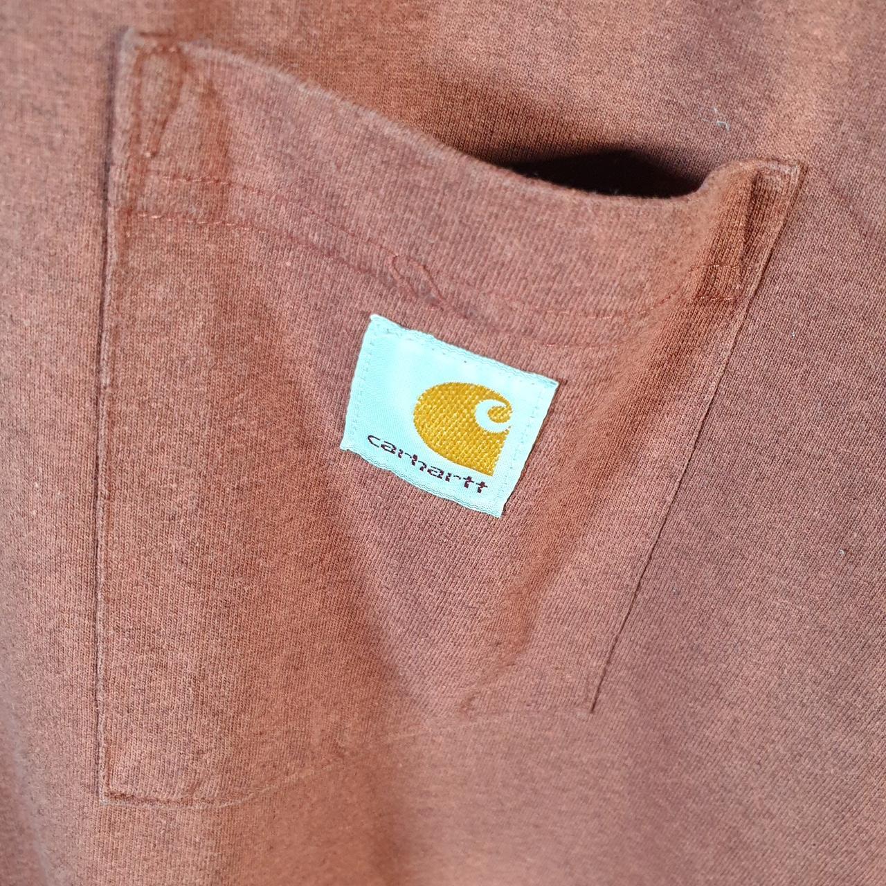 Vintage Carhartt Pocket T Shirt Men’s XL Burgundy Workwear Chore Utility Original Fit