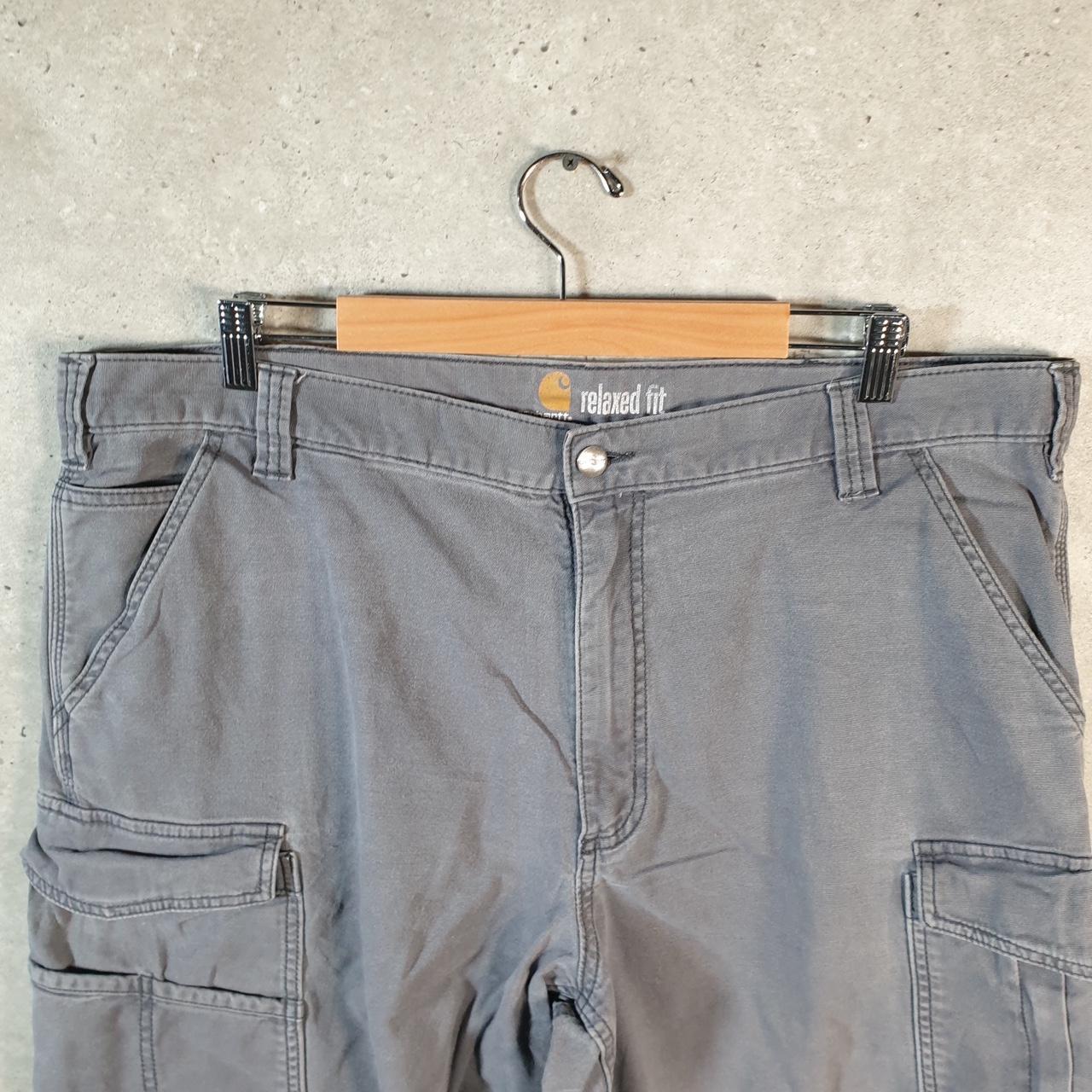 Vintage Carhartt Baggy Carpenter Shorts Jorts Cargo Men’s W42 Grey Relaxed Fit Workwear