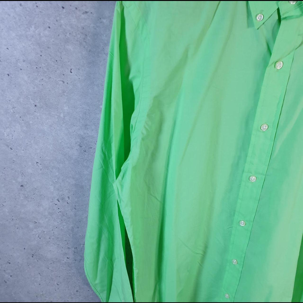 Vintage Ralph Lauren Button Down Shirt Men’s Medium Green Classic Fit Pony Cotton
