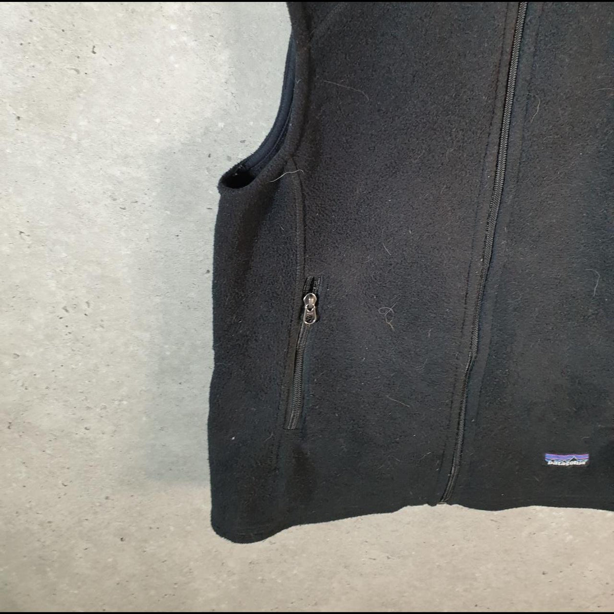 Vintage Patagonia Synchilla Better Sweater Fleece Vest Full Zip Sweatshirt Womens Medium Black