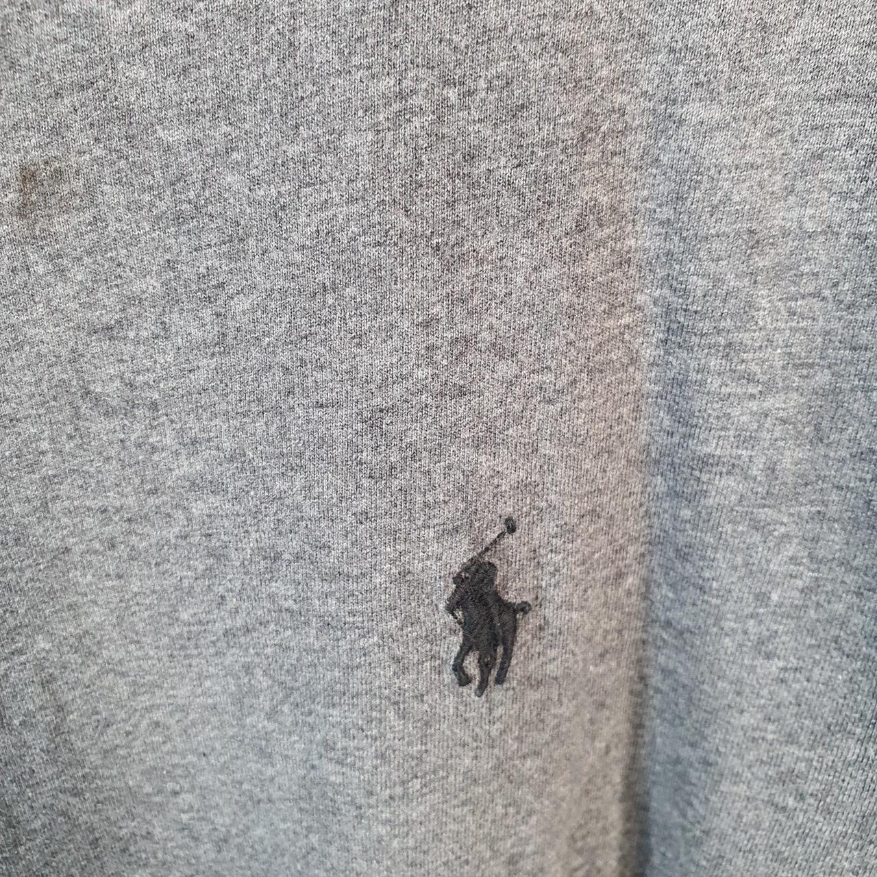 Vintage Ralph Lauren Polo Sport T Shirt Men’s XL Grey Custom Slim Fit Embroidered Pony C8670