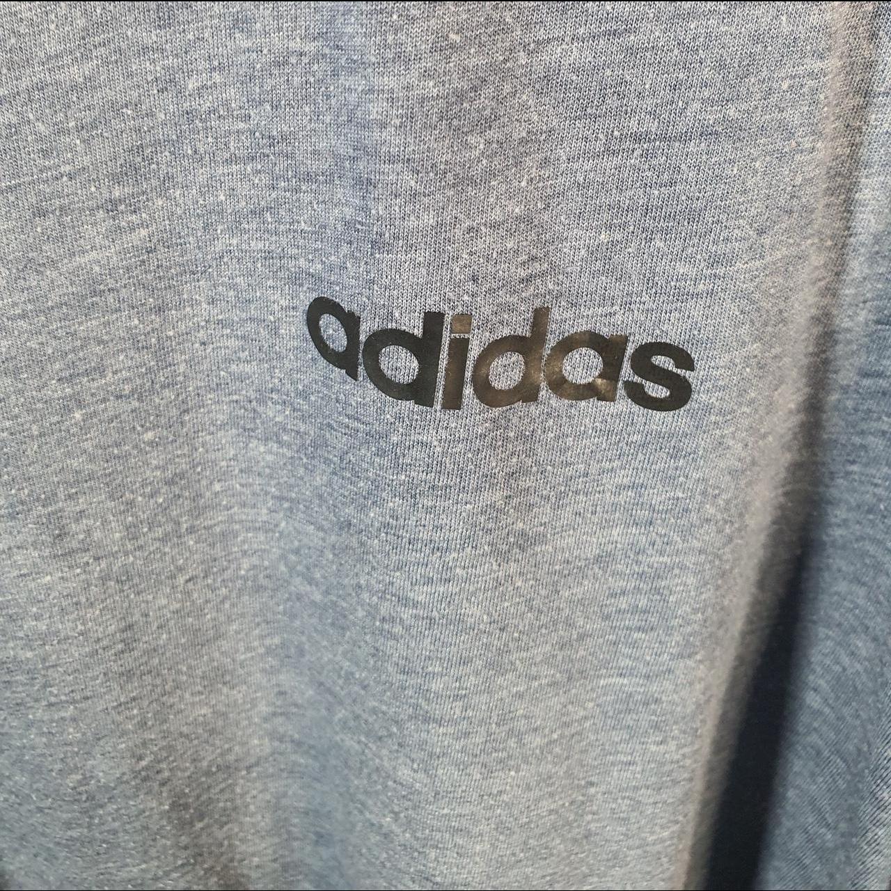 Vintage Adidas Amplifier T Shirt Shirt Men’s XL Grey Three Stripes Logo Athletic C9720