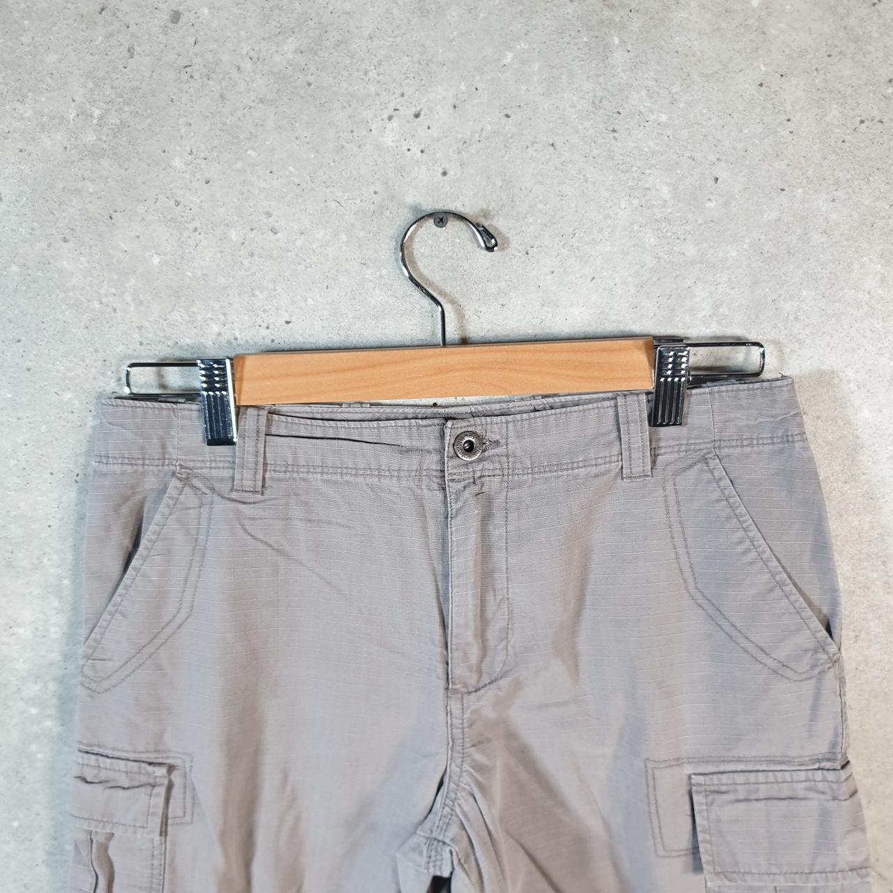 Vintage Ralph Lauren Polo Shorts Jorts Chino Cargo Womens W30 Grey Baggy Cotton