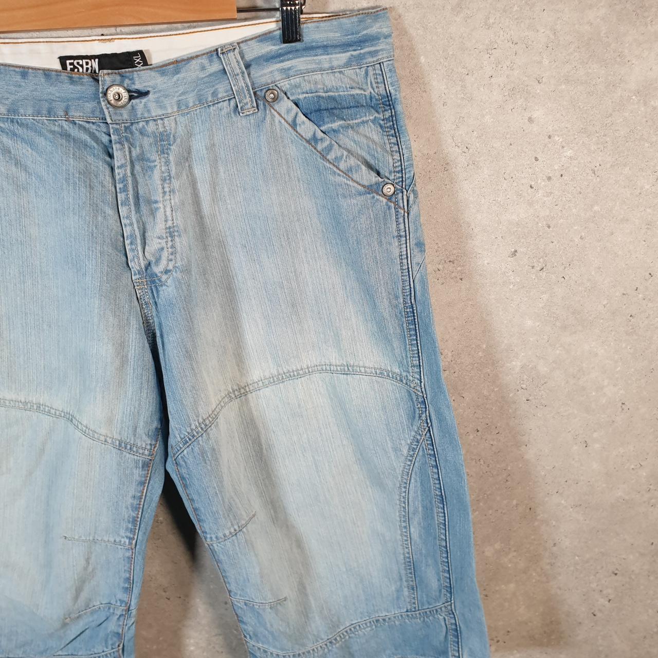 Vintage FSBN Baggy Y2K Hip Hop Jorts Shorts Mens 2XL Blue Denim USA