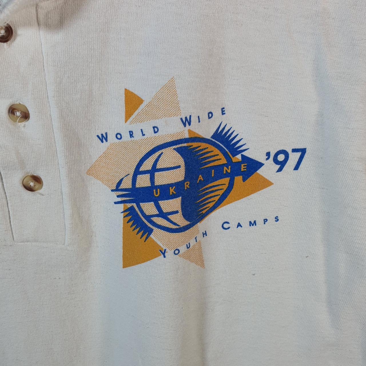 Vintage Cotton Deluxe Ukraine 1997 USA Single Stitch T Shirt Men’s XL White
