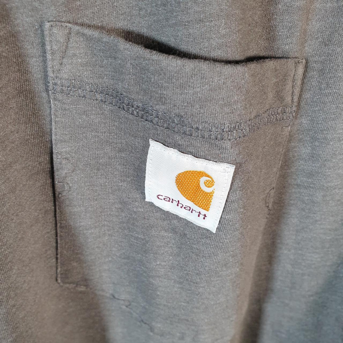 Vintage Carhartt Pocket T Shirt Men’s XL Grey Workwear Chore Utility Relaxed Fit C9189