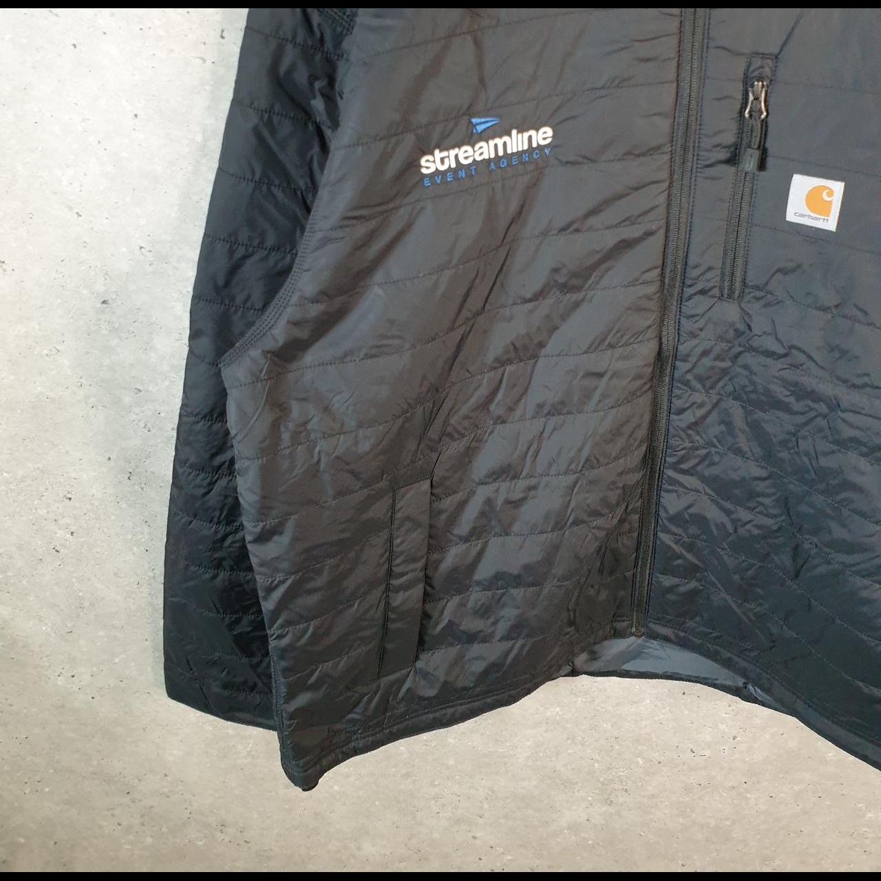 Carhartt Puffer Jacket Mens XL Black Down Rain Defender Padded