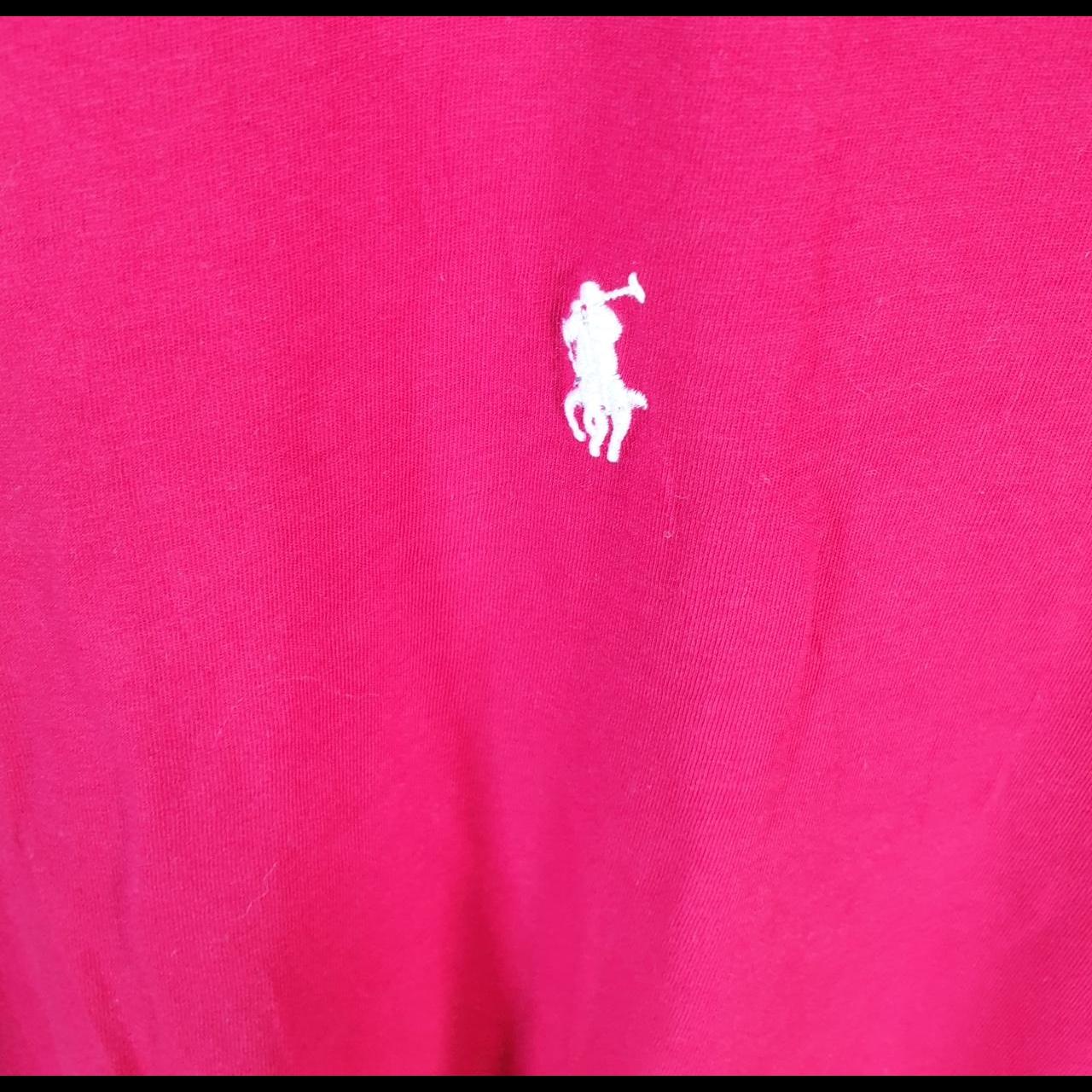 Vintage Ralph Lauren Polo Sport T Shirt Men’s Large Pink Classic Fit Embroidered Pony C8594