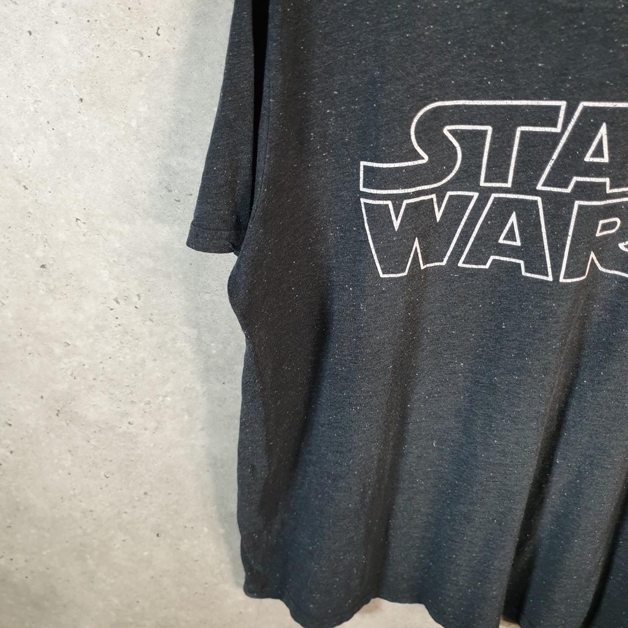 Vintage Star Wars Movie T Shirt Men’s XL Grey Logo Graphic Spellout