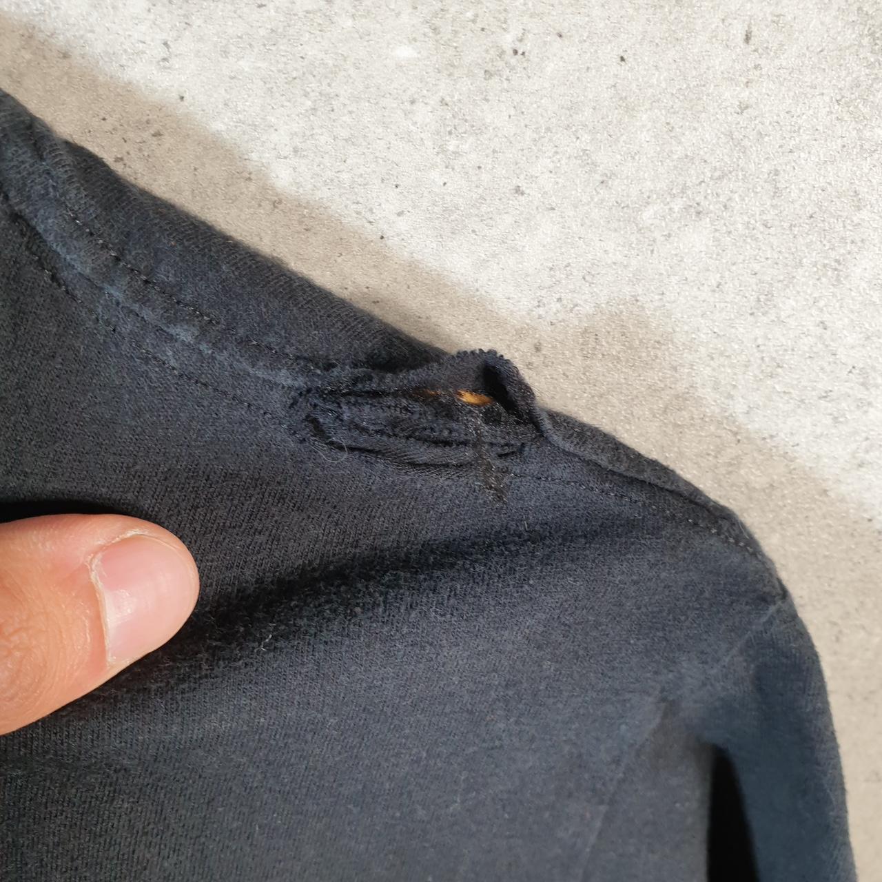 Vintage Nike Club T Shirt Men’s Medium Black Printed Swoosh Logo Athletic C7919