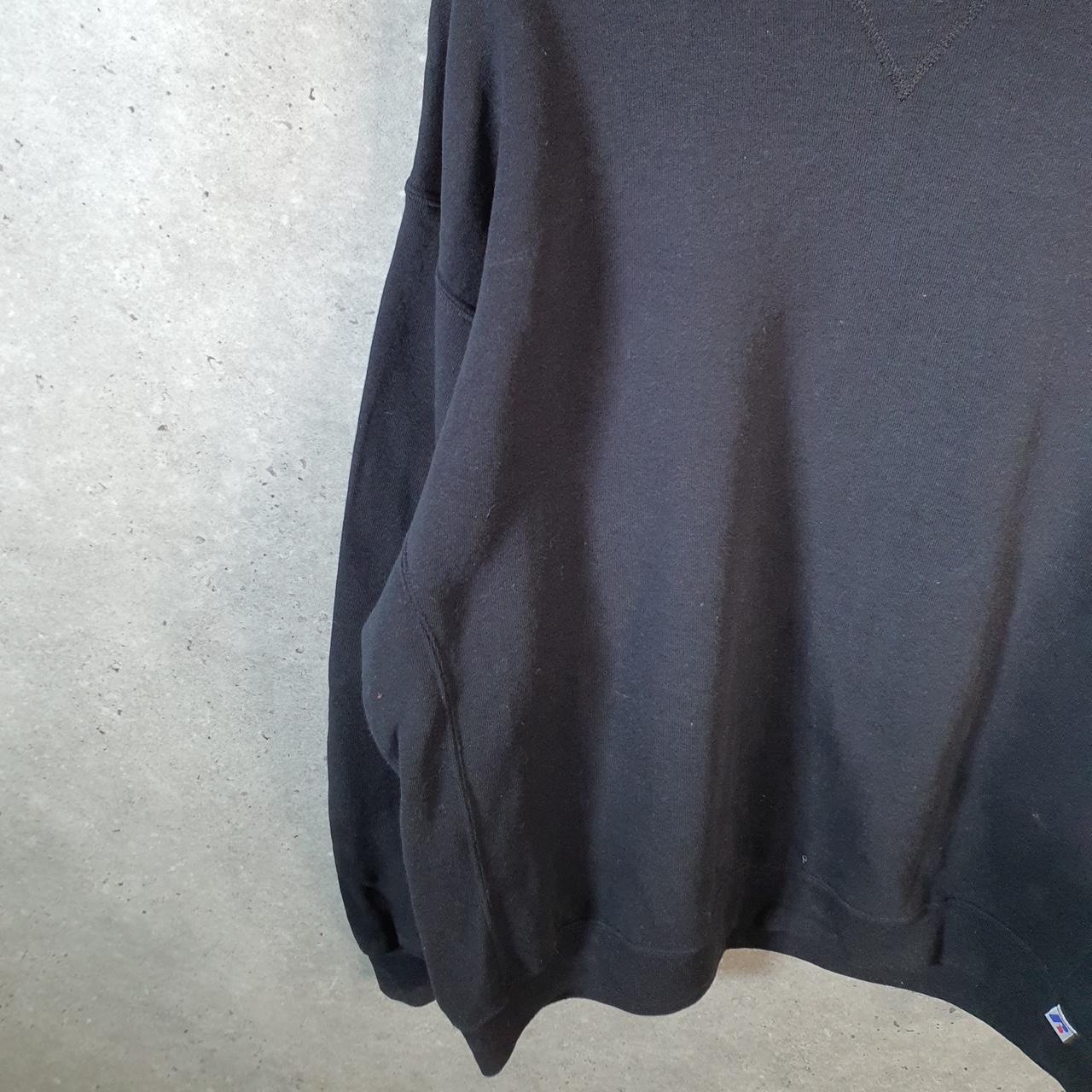 Vintage Russell Athletic Blank Sweatshirt Men’s 2XL Black Pullover Baggy