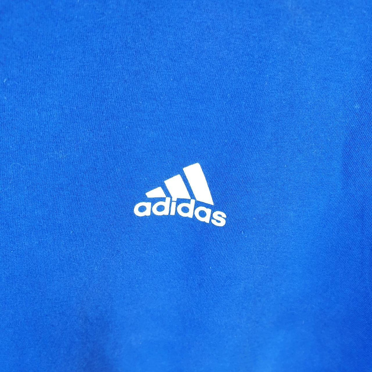 Vintage Adidas Go Tee T Shirt Shirt Men’s Medium Blue Three Stripes Logo Athletic C9927