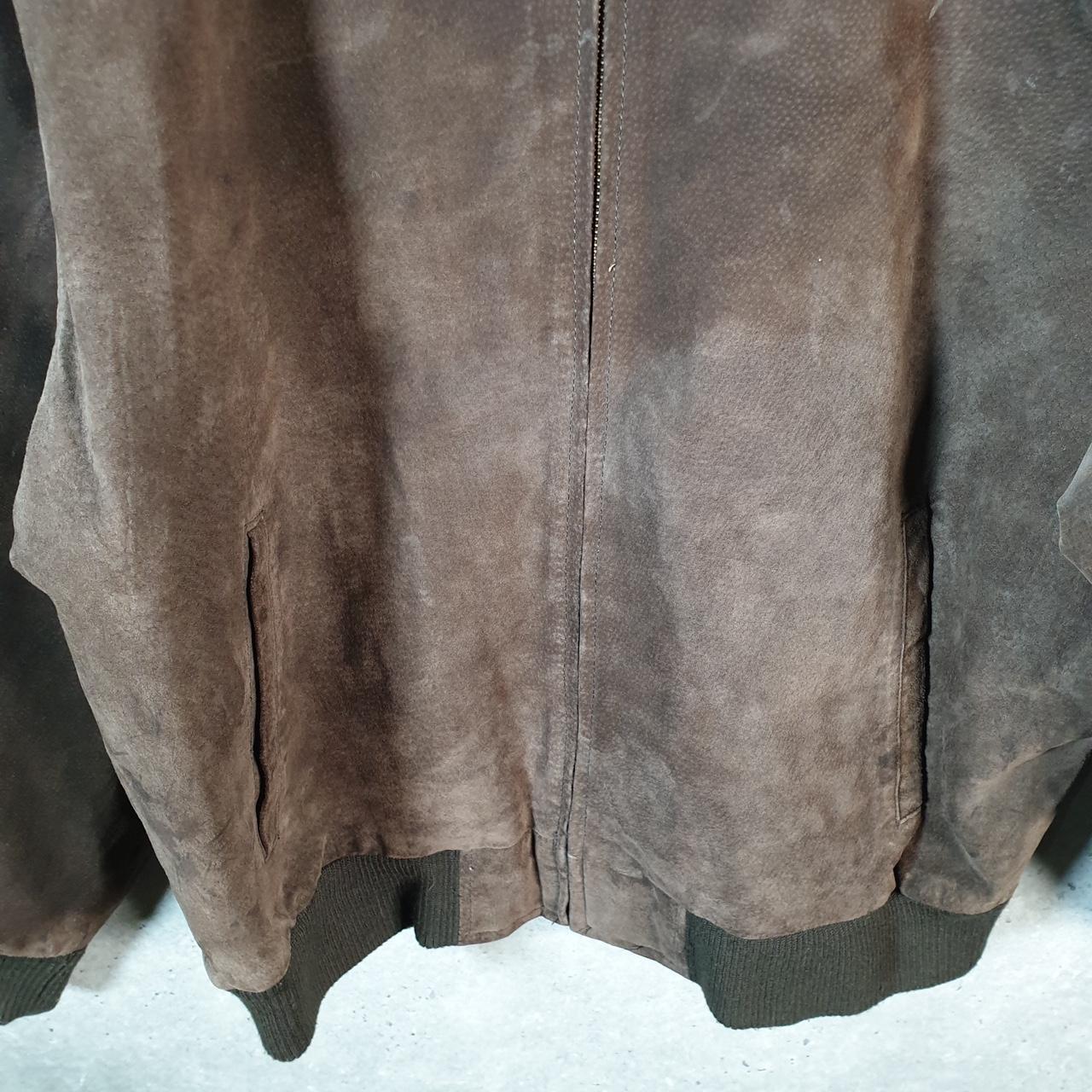 Vintage Wear Me Out Leather Suede Jacket Mens Large Brown Hunting Utility USA Coat