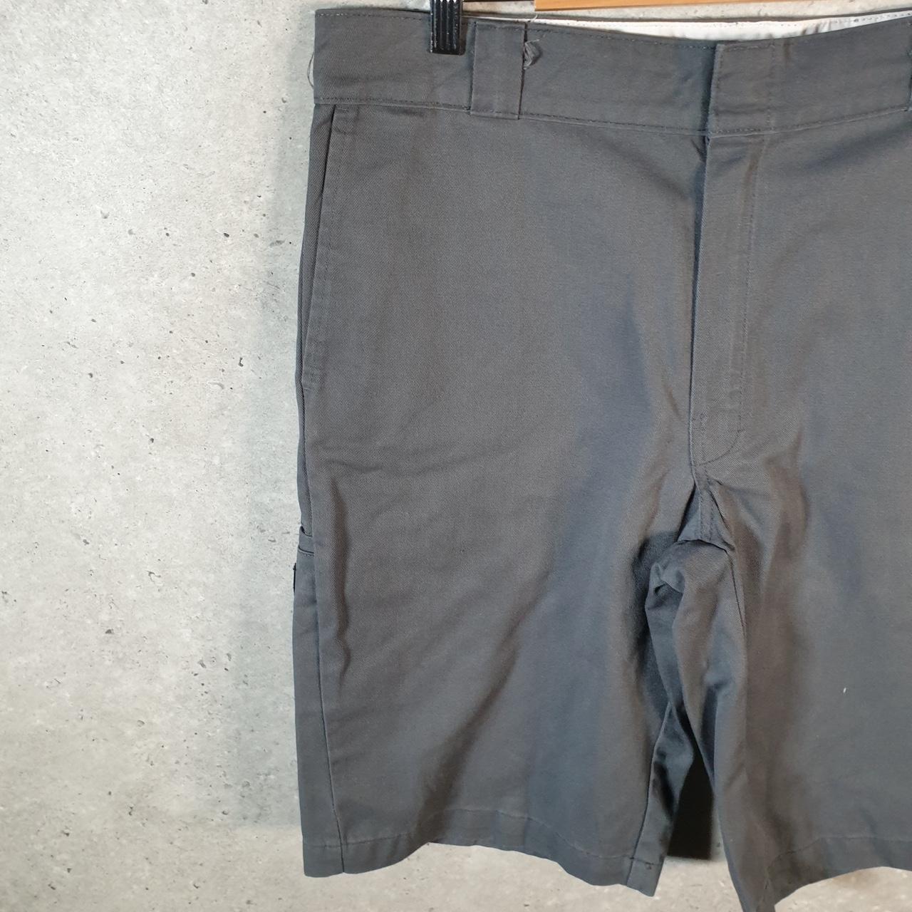 Vintage Dickies Baggy Chino Shorts Jorts Cargo Mens W36 Grey Loose Fit
