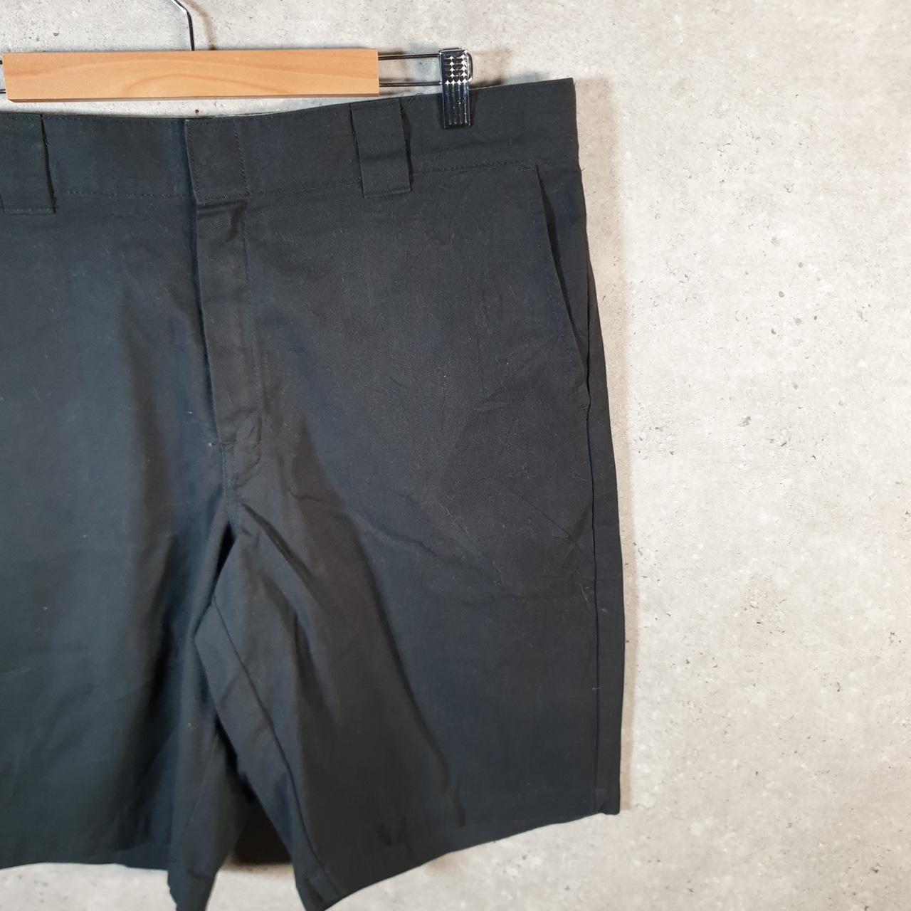 Vintage Dickies Flex Baggy Chino Shorts Jorts Cargo Mens W36 Black Loose Fit