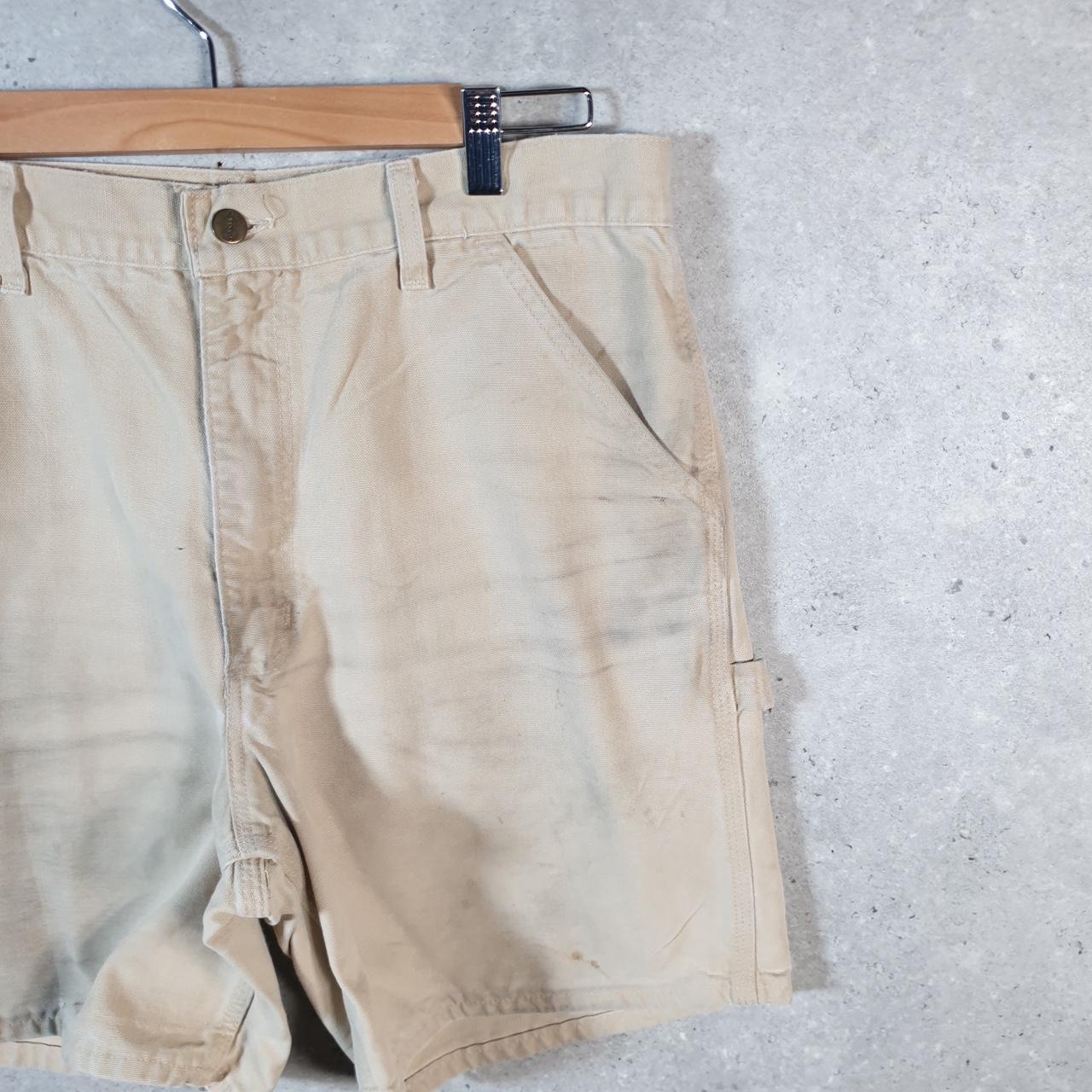 Vintage Carhartt Baggy Carpenter Shorts Jorts Cargo Men’s W36 Brown Relaxed Fit Workwear