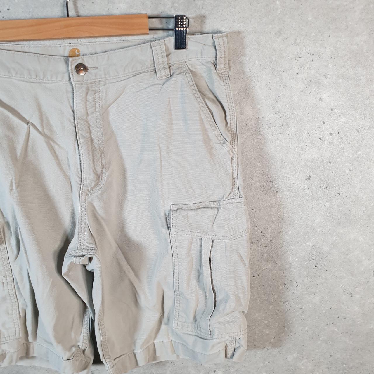 Vintage Carhartt Baggy Carpenter Shorts Jorts Cargo Men’s W38 Brown Relaxed Fit Workwear