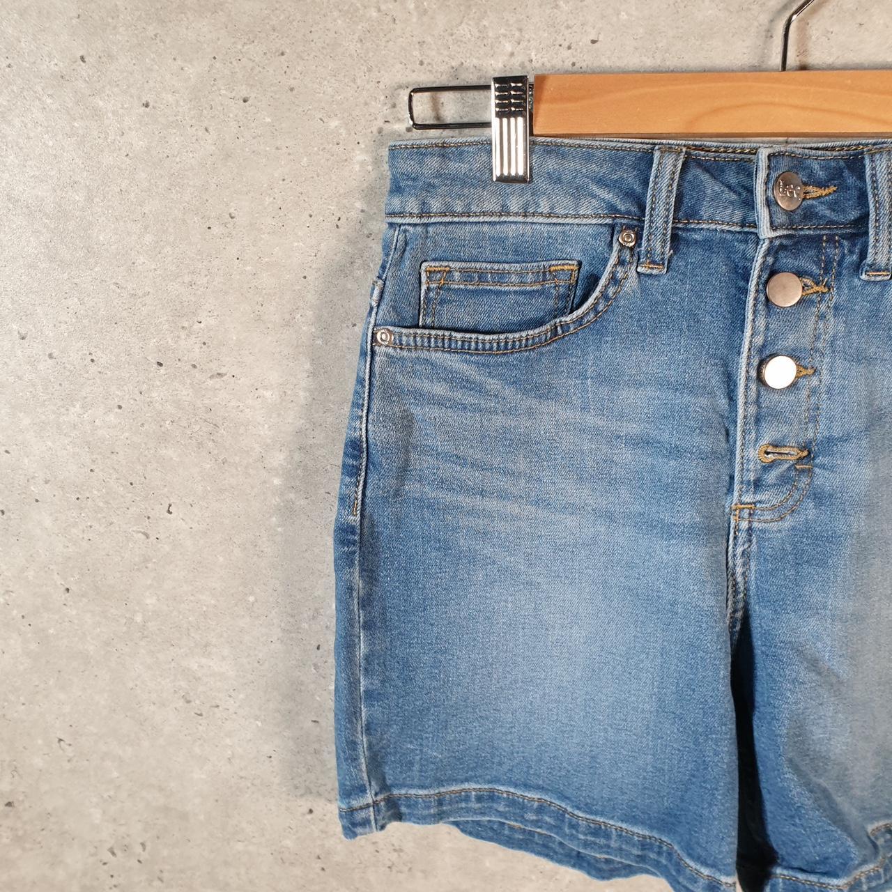 Vintage Lee Baggy Shorts Jorts Cargo Womens W28 Blue Relaxed Denim