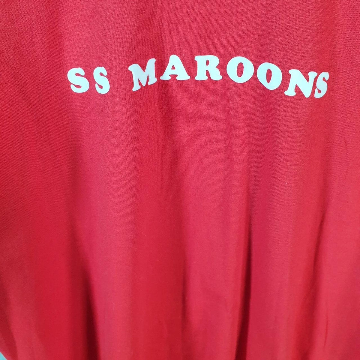 Vintage Jerzees SS Maroons USA 90s Single Stitch T Shirt Men’s XL Red C8954