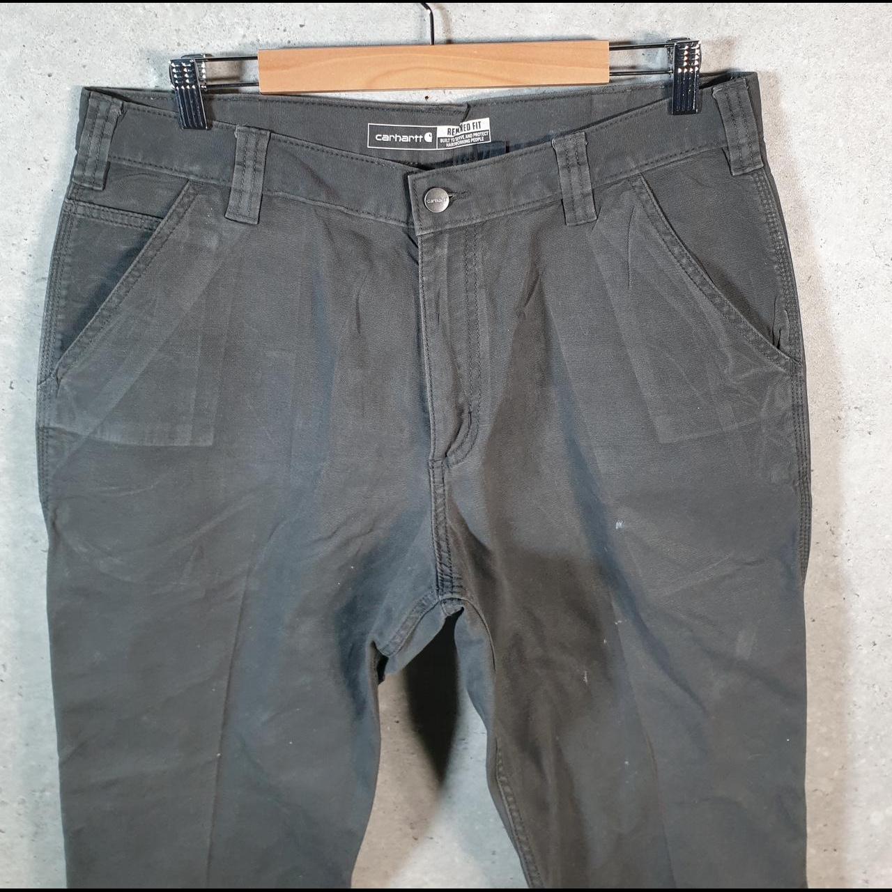 Vintage Carhartt Carpenter Trousers Mens W36 L30 Grey Relaxed Fit Workwear USA