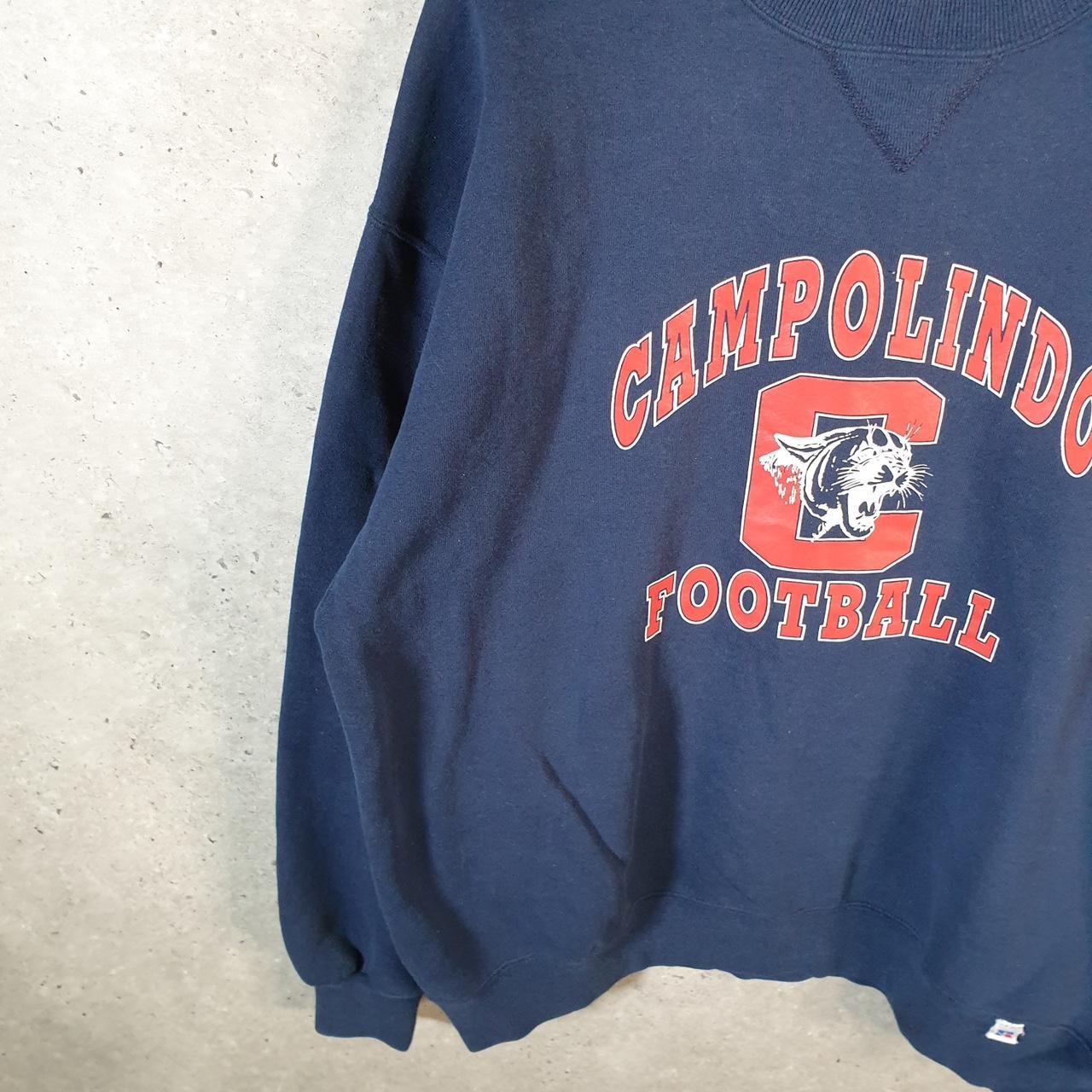 Vintage Russell Athletic Sweatshirt Men’s XL Navy Blue USA Campolindo Football