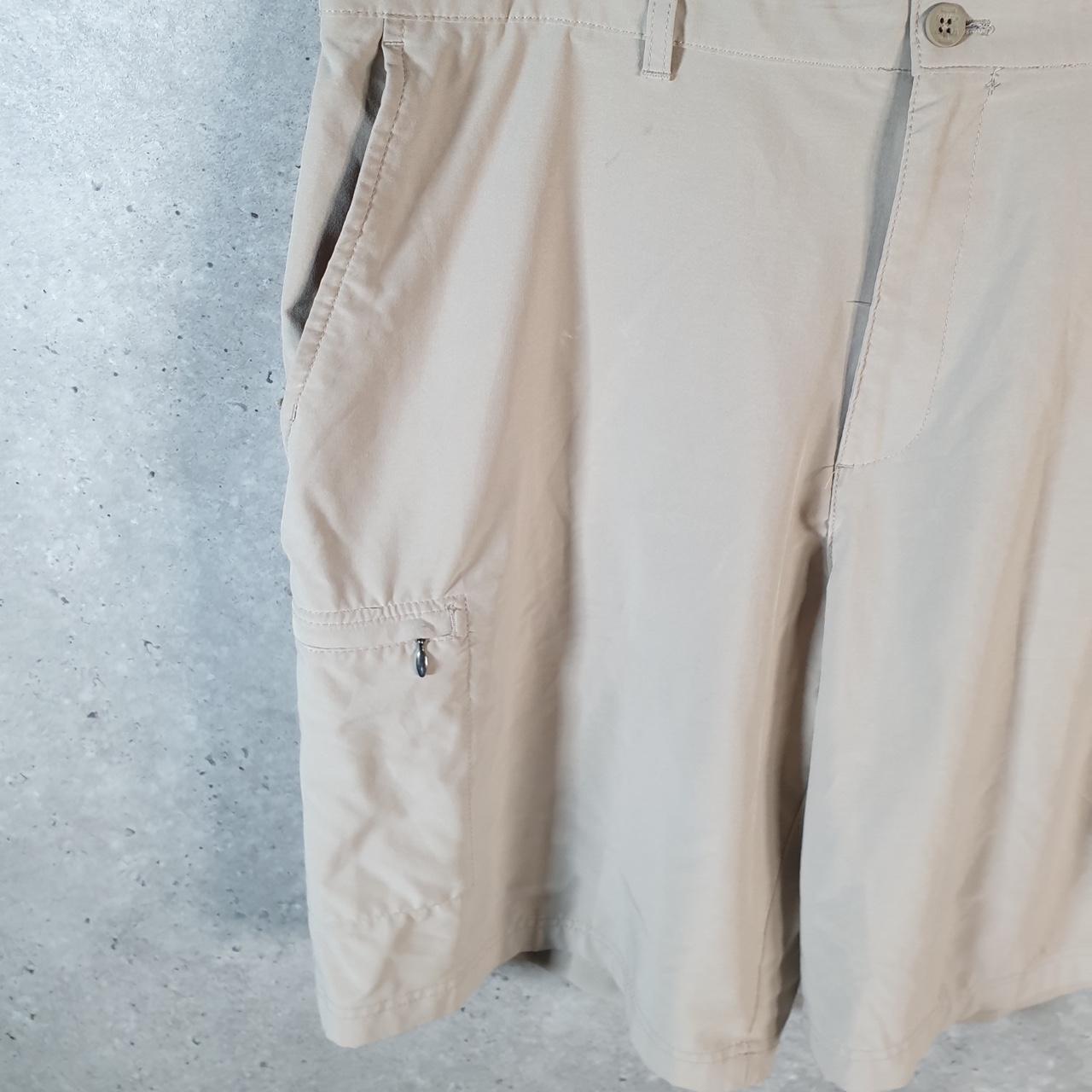 Vintage Izod Golf Chino Shorts Jorts Cargo Men’s W40 Brown Baggy Cotton