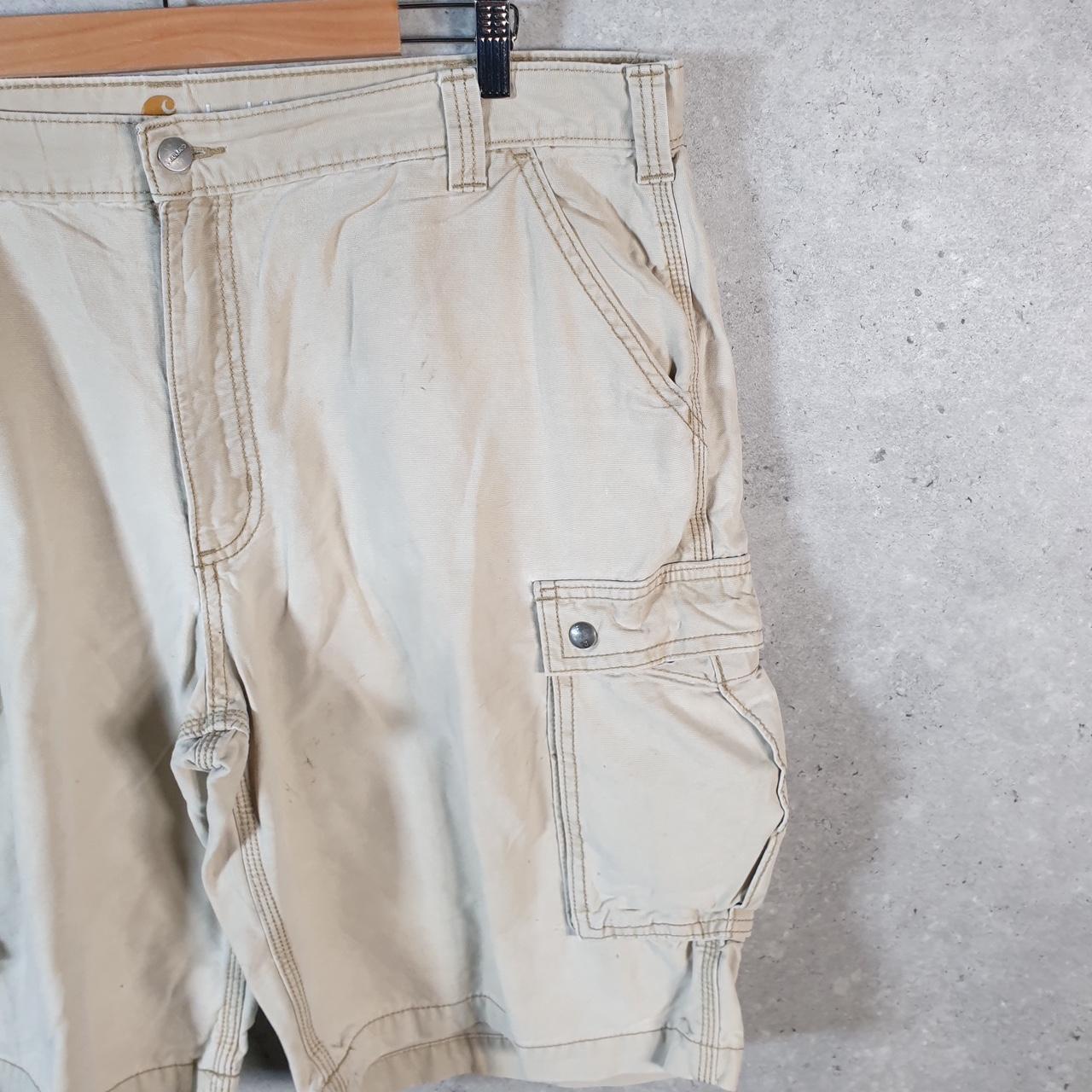 Vintage Carhartt Baggy Carpenter Shorts Jorts Cargo Men’s W42 Brown Relaxed Fit Workwear