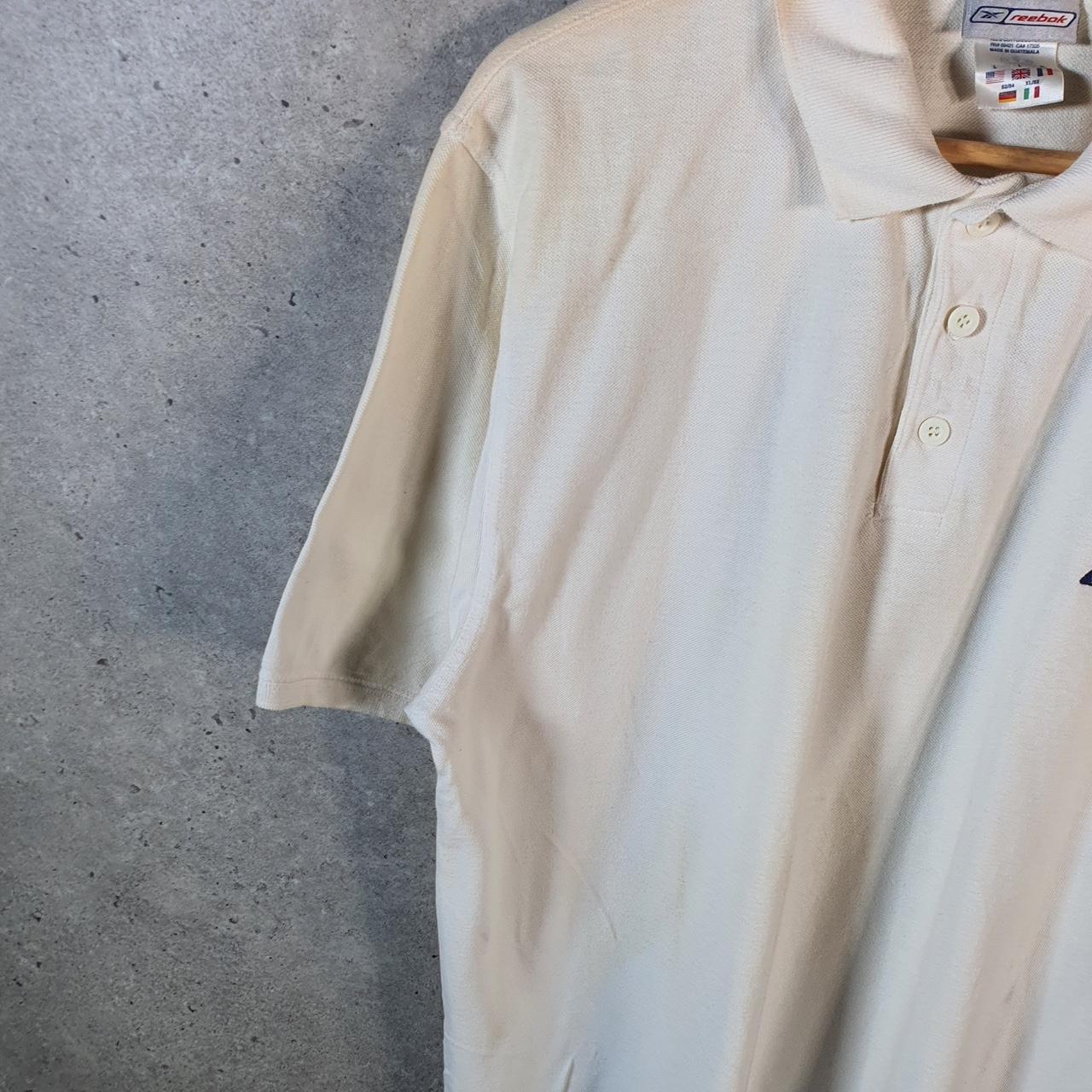 Vintage Puma Spellout Polo Shirt Men’s Large White sports Logo Athletic