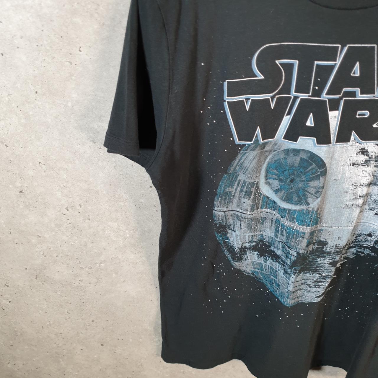 Vintage Star Wars Movie T Shirt Shirt Men’s Large Black Logo Graphic Spellout