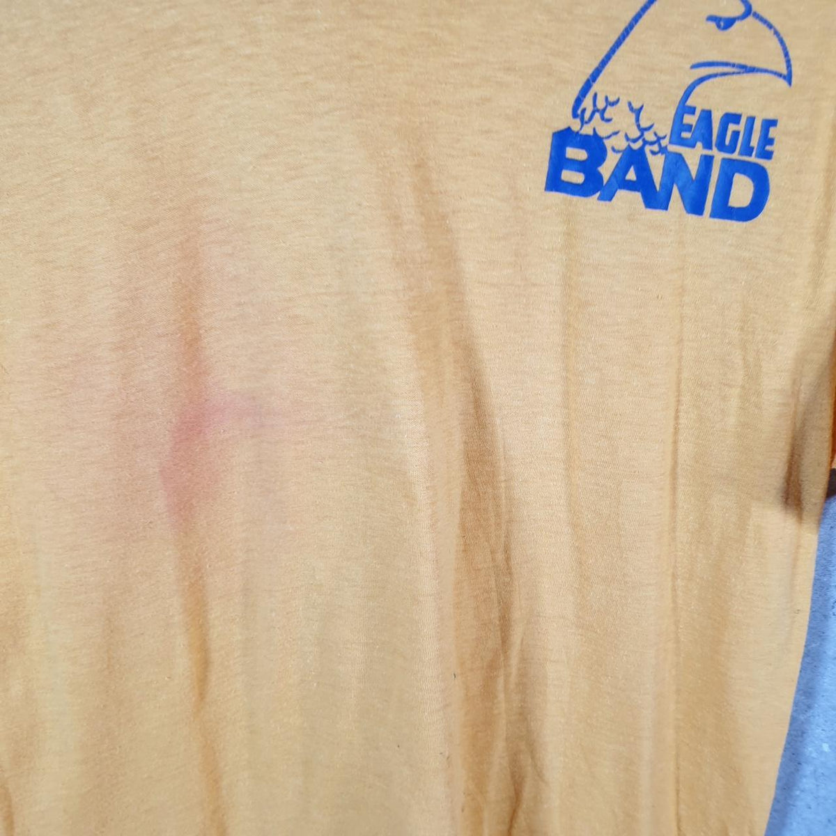 Vintage Stedman LCHS Eagle Band 90s USA Single Stitch T Shirt Men’s Large Orange