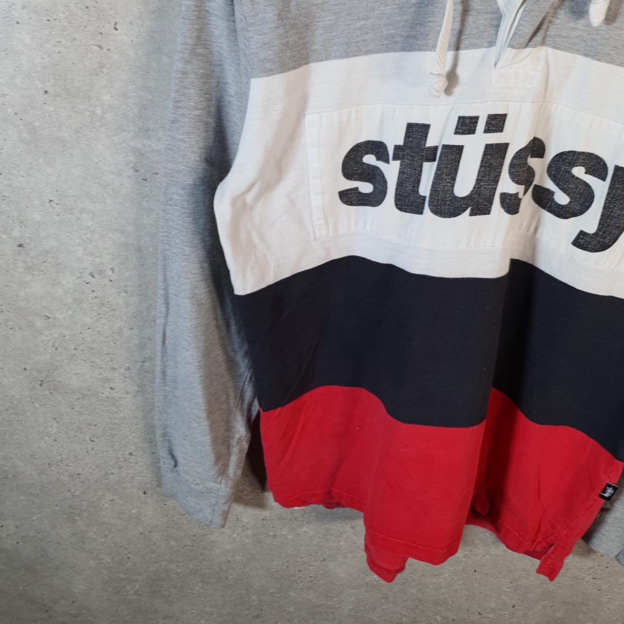 Vintage Stussy Spellout Hoodie Men’s Medium Grey Pullover Spellout Logo