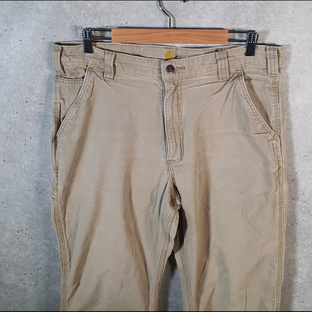 Vintage Carhartt Carpenter Trousers Mens W36 L32 Brown Relaxed Fit Workwear